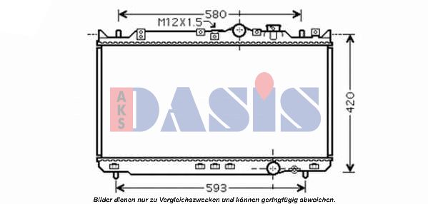 AKS DASIS Radiaator,mootorijahutus 110055N